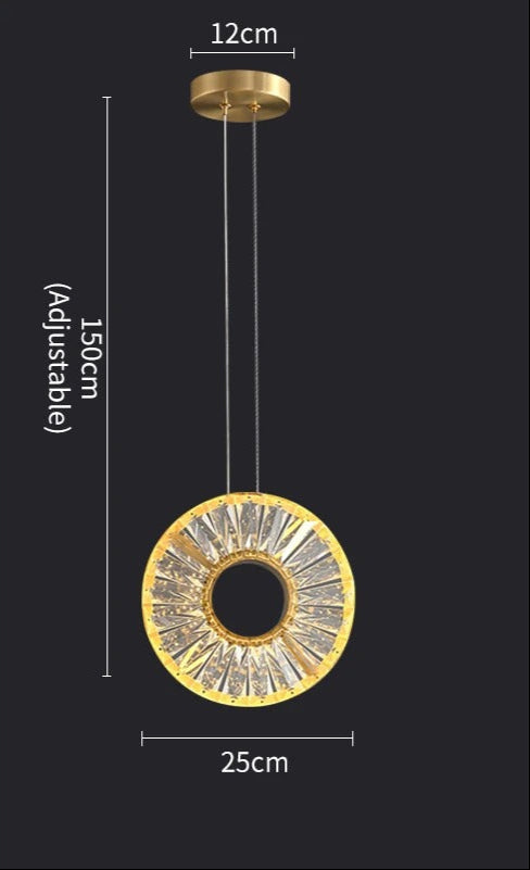 Elysia Crystal Plate Pendant