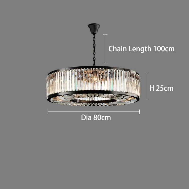Vespera Crystal Halo Chandelier