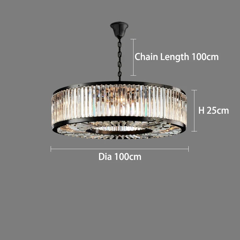 Vespera Crystal Halo Chandelier