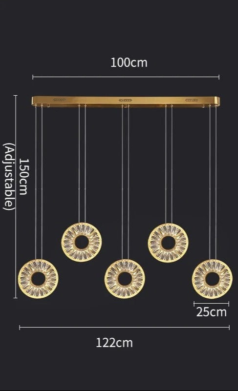 Elysia Crystal Plate Pendant